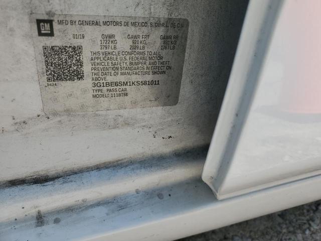 2019 CHEVROLET CRUZE LT - 3G1BE6SM1KS581011