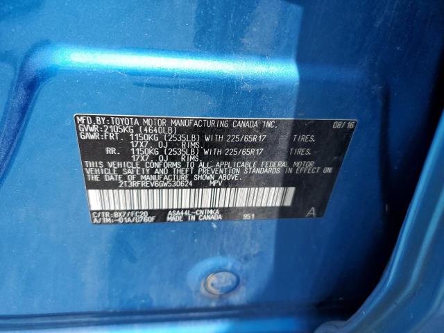 2016 TOYOTA RAV4 XLE - 2T3RFREV6GW530624