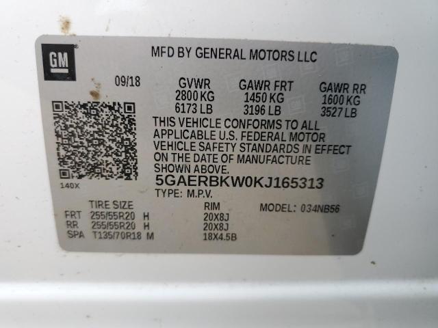 2019 BUICK ENCLAVE ES 5GAERBKW0KJ165313