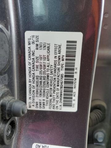 2016 HONDA CR-V EXL - 2HKRM4H78GH677685