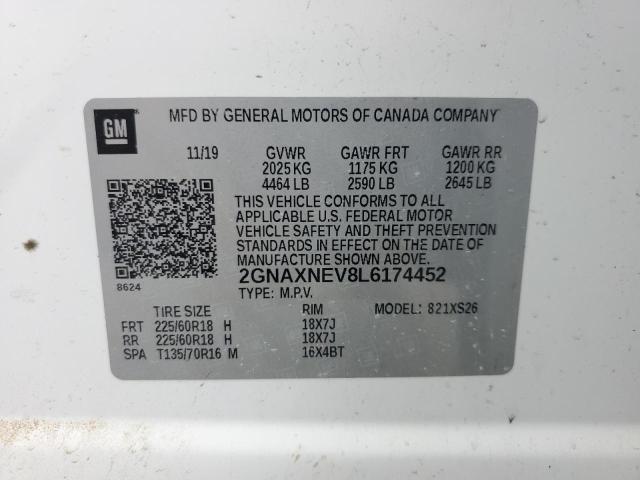2020 CHEVROLET EQUINOX PR - 2GNAXNEV8L6174452