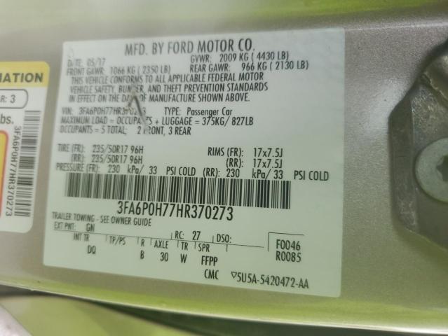 2017 FORD FUSION SE - 3FA6P0H77HR370273