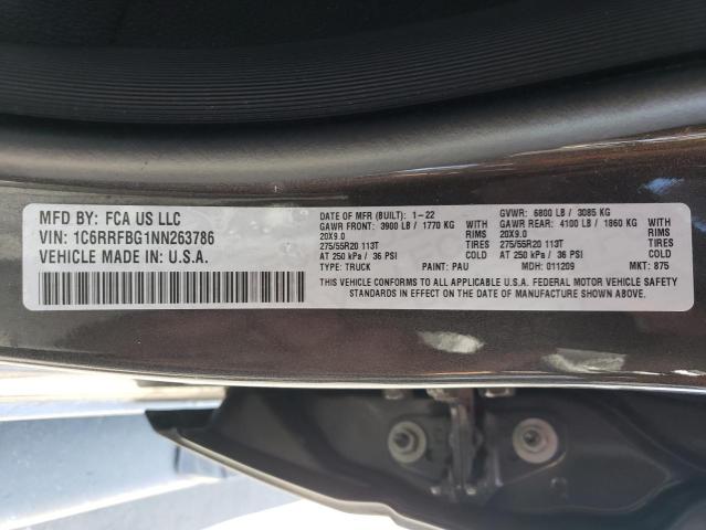 2022 RAM 1500 BIG H - 1C6RRFBG1NN263786