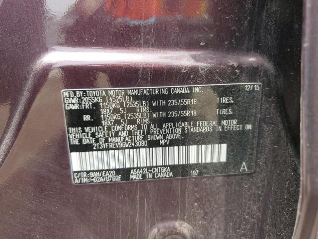 2016 TOYOTA RAV4 LIMIT - 2T3YFREV9GW243080