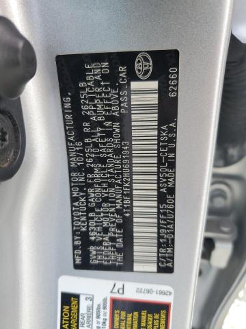 2017 TOYOTA CAMRY LE - 4T1BF1FK2HU691943