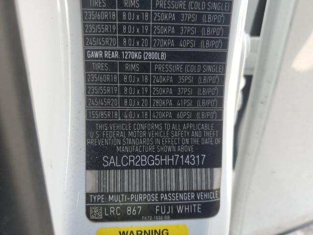 2017 LAND ROVER DISCOVERY - SALCR2BG5HH714317