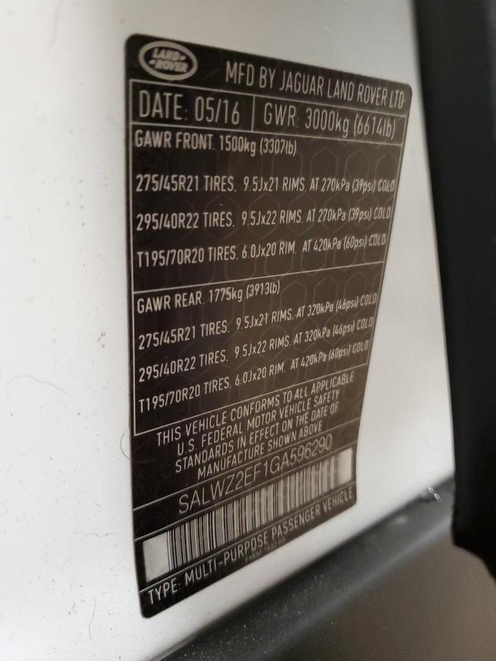 LAND ROVER RANGE ROVER SVR