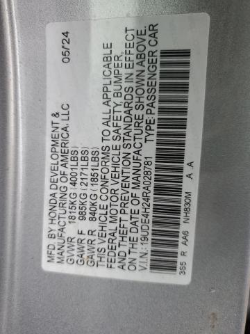 2024 ACURA INTEGRA 19UDE4H24RA028781