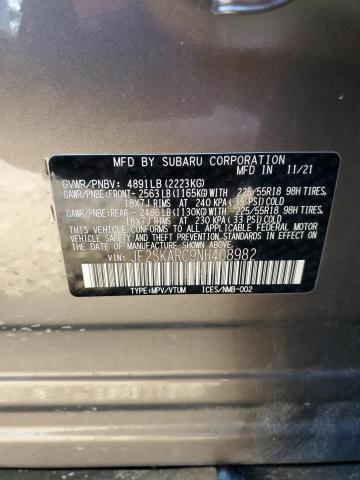 2022 SUBARU FORESTER T - JF2SKARC9NH408982