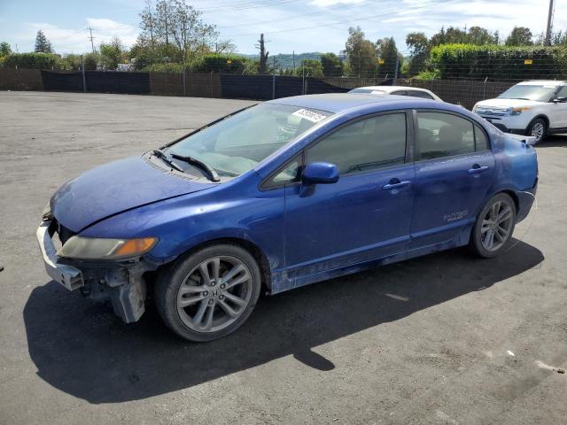 HONDA CIVIC SI 2008 blue  gas 2HGFA55528H704914 photo #1