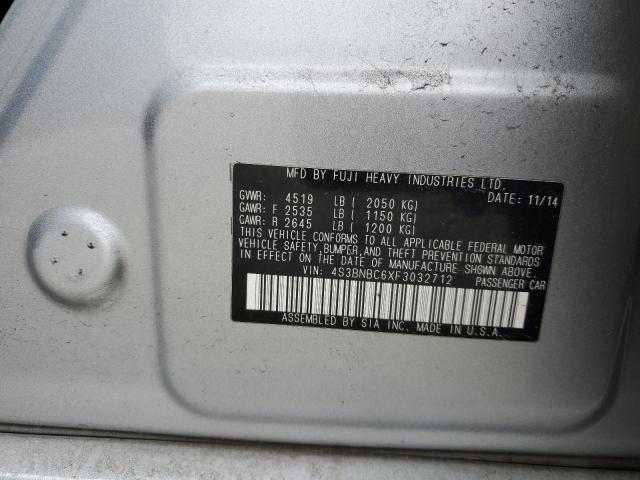 2015 SUBARU LEGACY 2.5 - 4S3BNBC6XF3032712