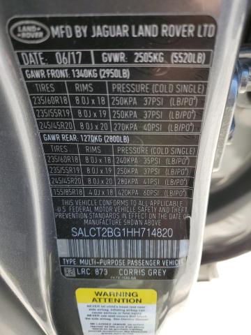 2017 LAND ROVER DISCOVERY - SALCT2BG1HH714820