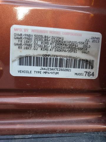 2014 MITSUBISHI OUTLANDER - JA4JZ3AX7EZ602821