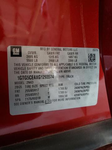 2016 GMC CANYON SLE - 1GTG5CEAXG1293574