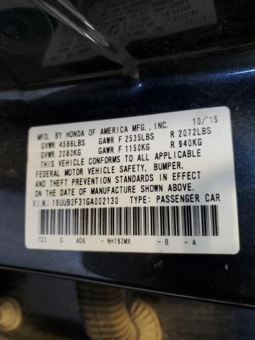 2016 ACURA TLX 19UUB2F31GA002130