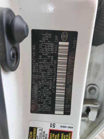 2020 TOYOTA CAMRY LE 4T1C11AK4LU942786
