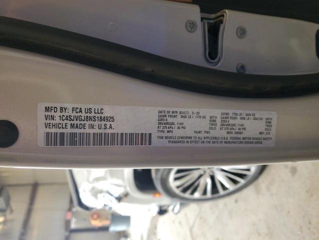 2022 JEEP GRAND WAGO - 1C4SJVGJ8NS184925