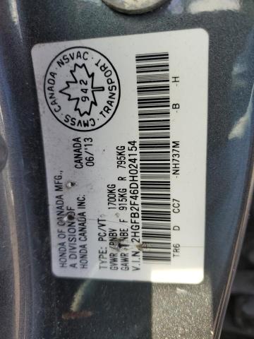 2013 HONDA CIVIC LX - 2HGFB2F46DH024154