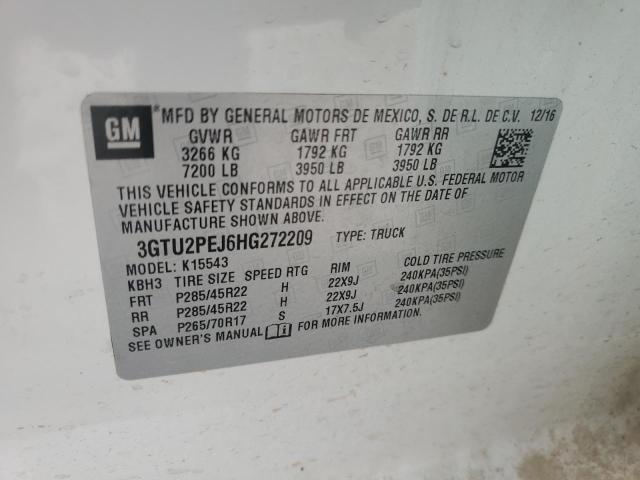 2017 GMC SIERRA K15 - 3GTU2PEJ6HG272209