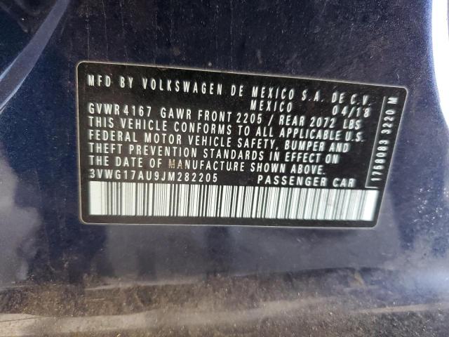 2018 VOLKSWAGEN GOLF S - 3VWG17AU9JM282205