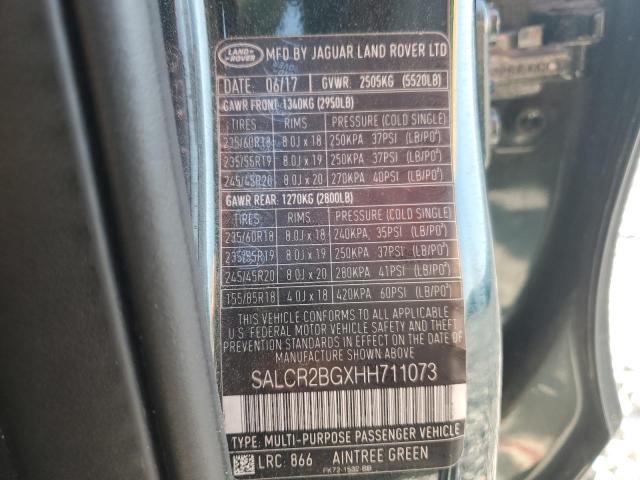 2017 LAND ROVER DISCOVERY SALCR2BGXHH711073