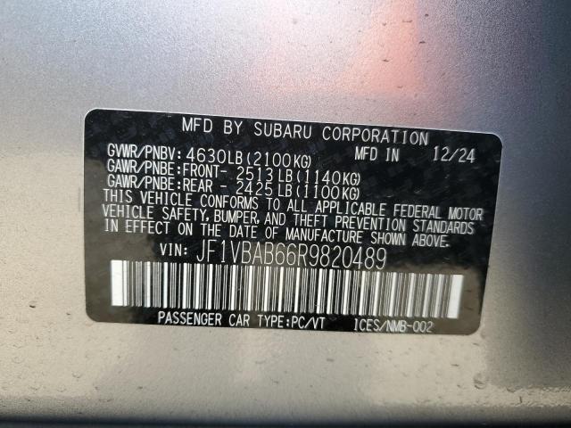 2024 SUBARU WRX JF1VBAB66R9820489