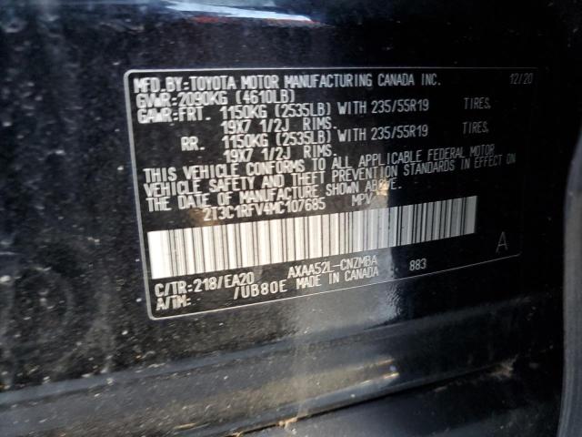 2021 TOYOTA RAV4 XLE P - 2T3C1RFV4MC107685