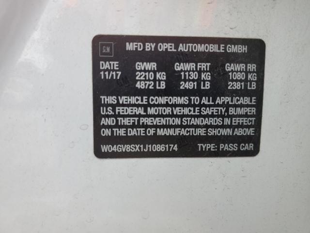 2018 BUICK REGAL TOUR - W04GV8SX1J1086174