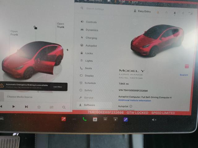 2025 TESLA MODEL Y 7SAYGDEE6SF232698