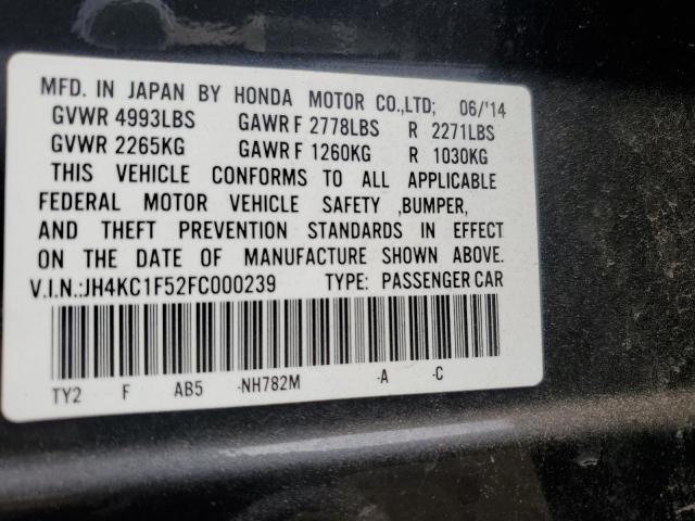 2015 ACURA RLX TECH - JH4KC1F52FC000239