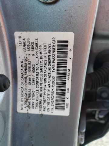 2019 HONDA CIVIC SPOR - 2HGFC2F82KH520050