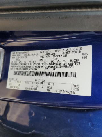 2016 FORD ESCAPE SE - 1FMCU0G98GUC80576