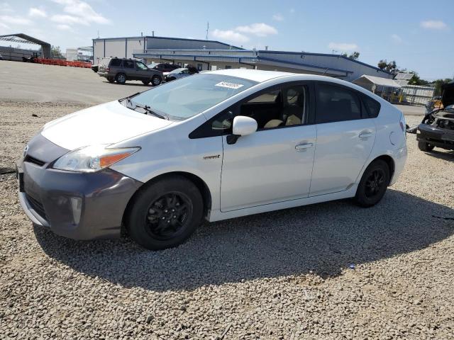 TOYOTA PRIUS 2015 white hatchbac hybrid engine JTDKN3DU7F1980323 photo #1