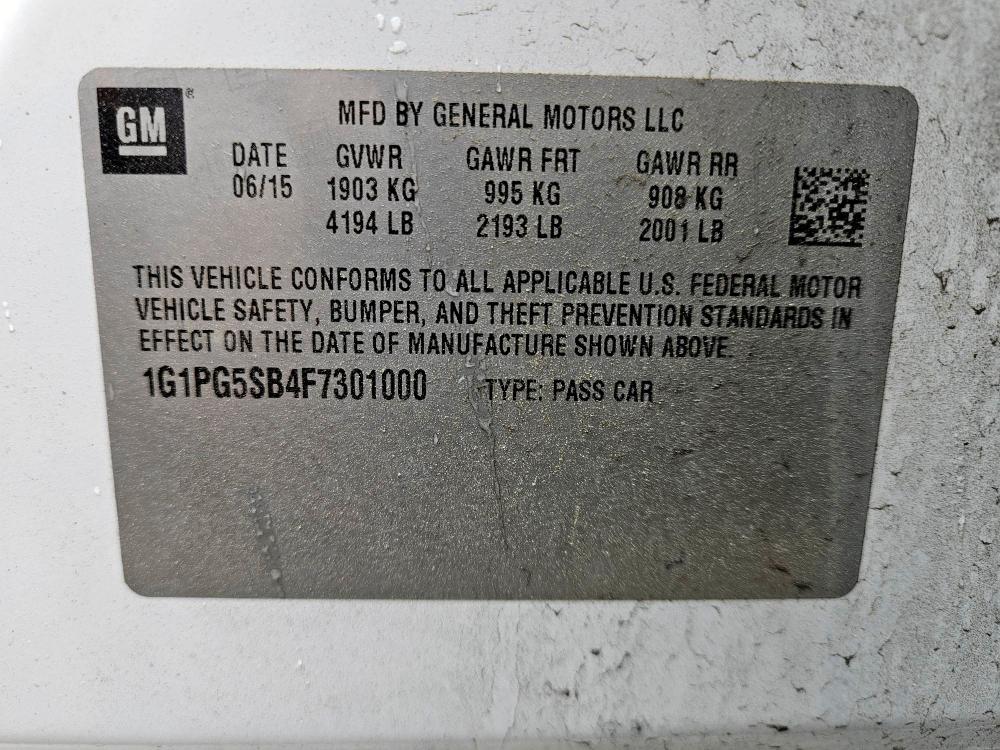 2015 CHEVROLET CRUZE LTZ - 1G1PG5SB4F7301000