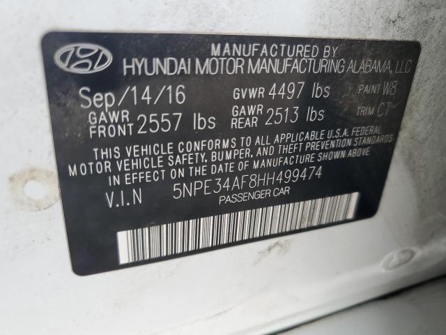 2017 HYUNDAI SONATA SPO - 5NPE34AF8HH499474