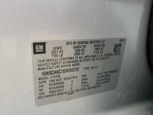 2016 CHEVROLET TAHOE C150 - 1GNSCAKC7GR292272
