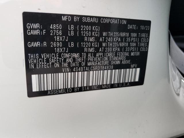 2024 SUBARU OUTBACK ON - 4S4BTALC5R3184838