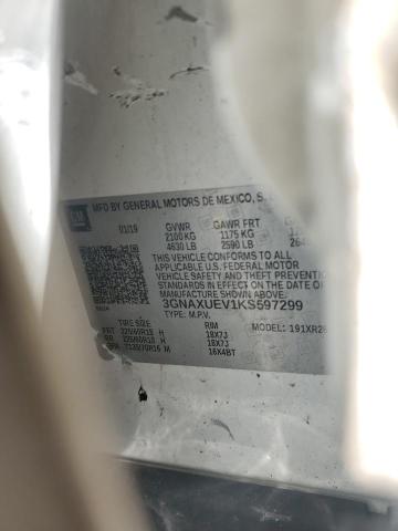 2019 CHEVROLET EQUINOX LT - 3GNAXUEV1KS597299
