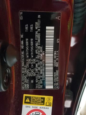 2016 TOYOTA HIGHLANDER - 5TDZKRFH9GS146116