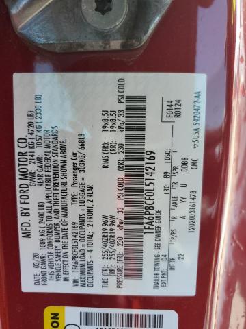 2020 FORD MUSTANG GT - 1FA6P8CF0L5142169