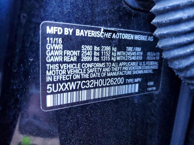 2017 BMW X4 XDRIVEM 5UXXW7C32H0U26200