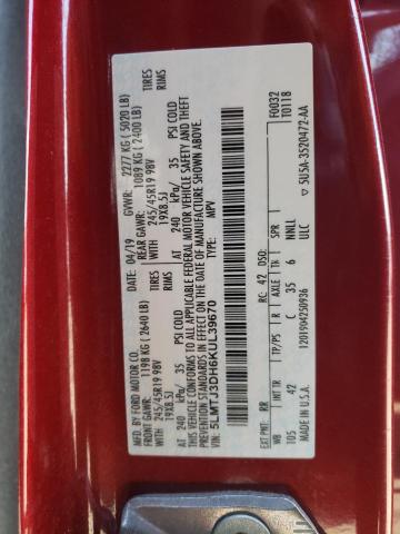 2019 LINCOLN MKC RESERV 5LMTJ3DH6KUL39670
