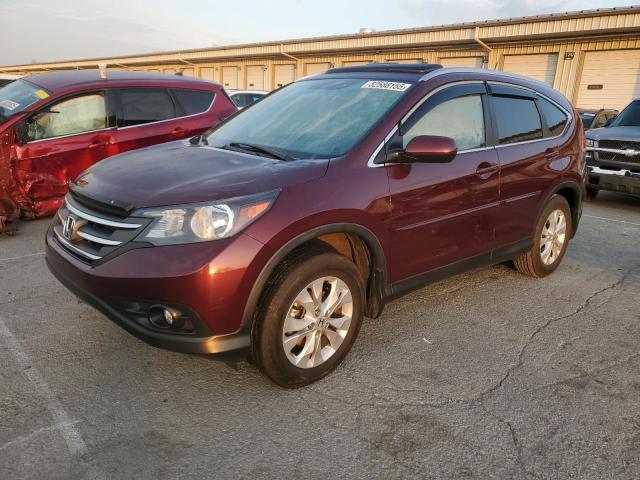 HONDA CR-V EXL 2014 burgundy  gas 5J6RM4H75EL068783 photo #1