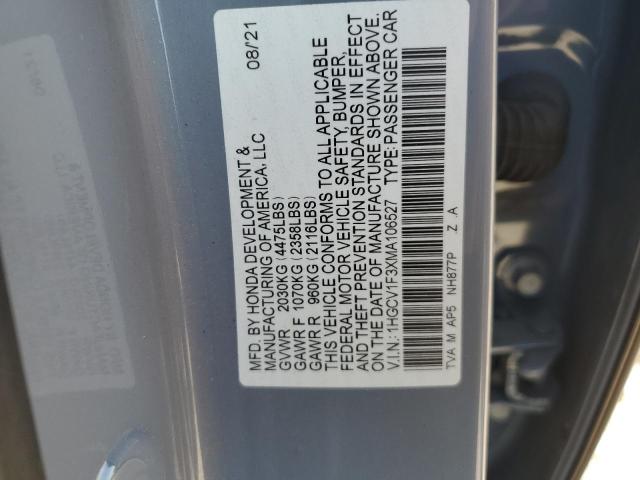 2021 HONDA ACCORD SPO - 1HGCV1F3XMA106527