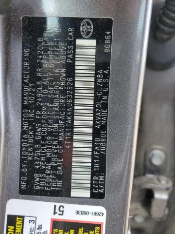 2022 TOYOTA CAMRY LE - 4T1R11AK4NU632926