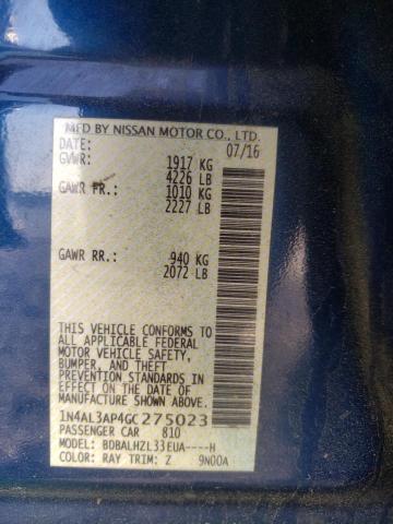 2016 NISSAN ALTIMA 2.5 - 1N4AL3AP4GC275023