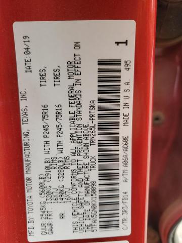 2019 TOYOTA TACOMA DOU - 5TFAX5GN0KX150098