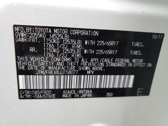 2018 TOYOTA RAV4 LE - JTMZFREV8JJ158077