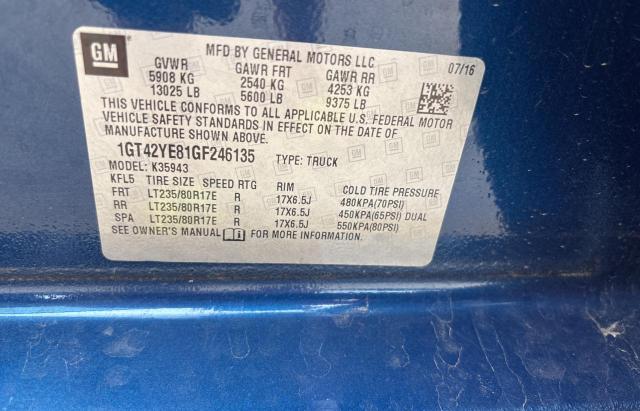 2016 GMC SIERRA K35 - 1GT42YE81GF246135