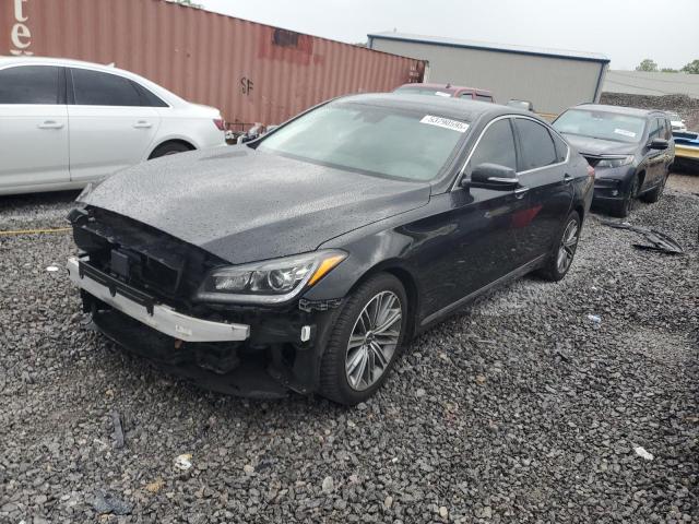 GENESIS G80 BASE 2018 black  gas KMHGN4JEXJU281179 photo #1